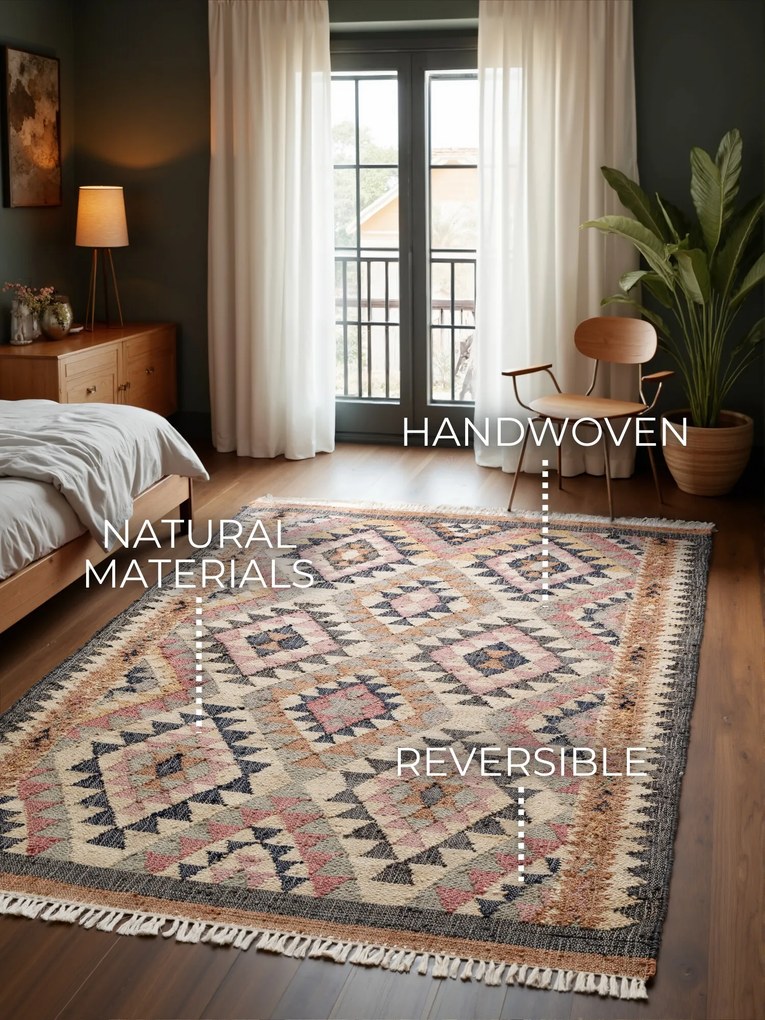 ELLE Decoration, Kusový koberec Parsa 106260 Cream/Multi z kolekcie Elle, 200x300, viacfarebná, kuchyňa