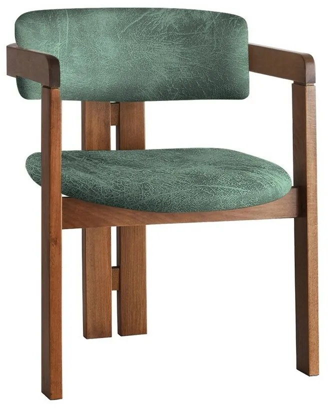 Jedálenské stoličky CO Green a Walnut