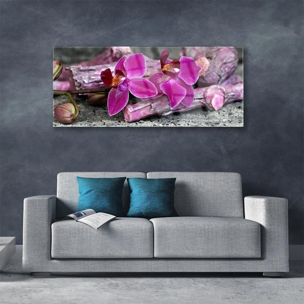 Obraz plexi Drevo kvety rastlina príroda 125x50 cm