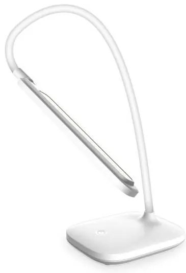 Stolná lampa Platinet 5 W, batéria + USB, biela