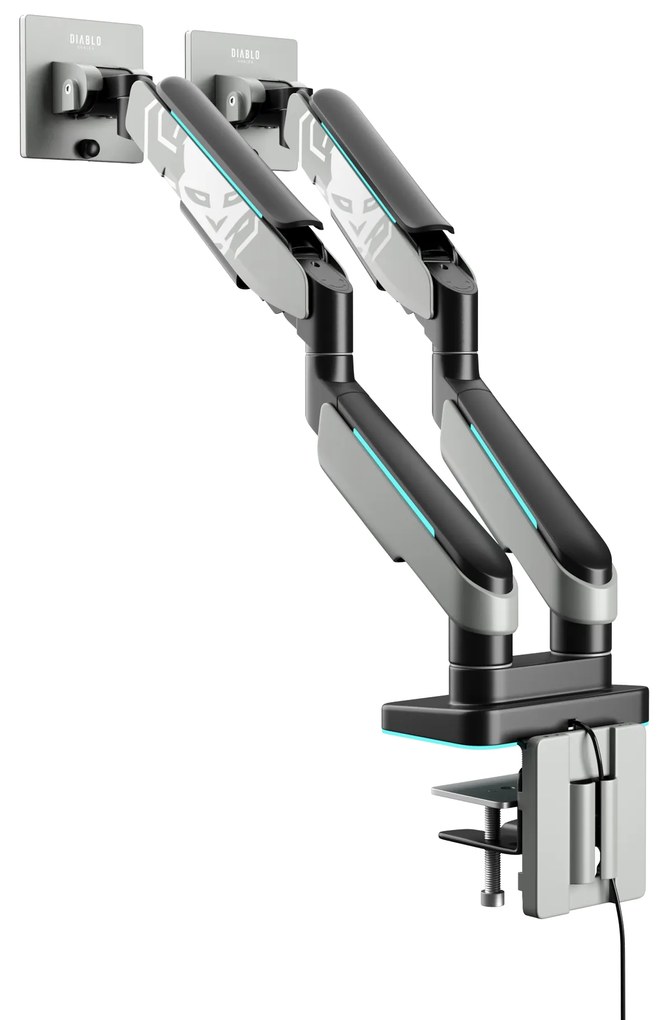 Dvojitý držiak na monitory 49 palcov, sivá-čierna RGB X-Arm Dual