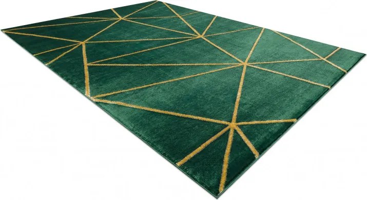 Dywany Łuszczów 160x220 cm Kusový koberec Emerald 1013 green and gold, zelená, chodba / predsieň