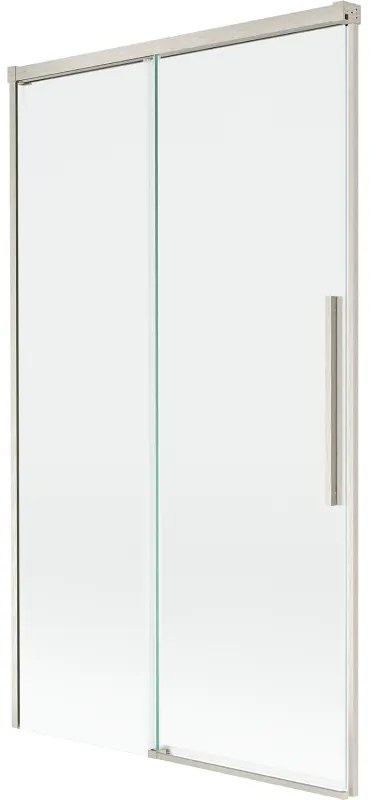 Mexen Rox, 2-krídlová posuvná vaňová zástena 100 x 150 cm, 8mm číre sklo, oceľový profil, 8C9-100-001-97-00