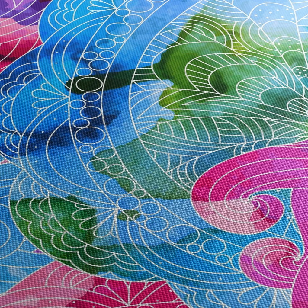Obraz - Farebné vlny (70x50 cm)