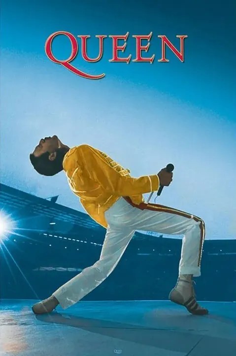 Plagát, Obraz - Queen - Live at Wembley, (61 x 91.5 cm)