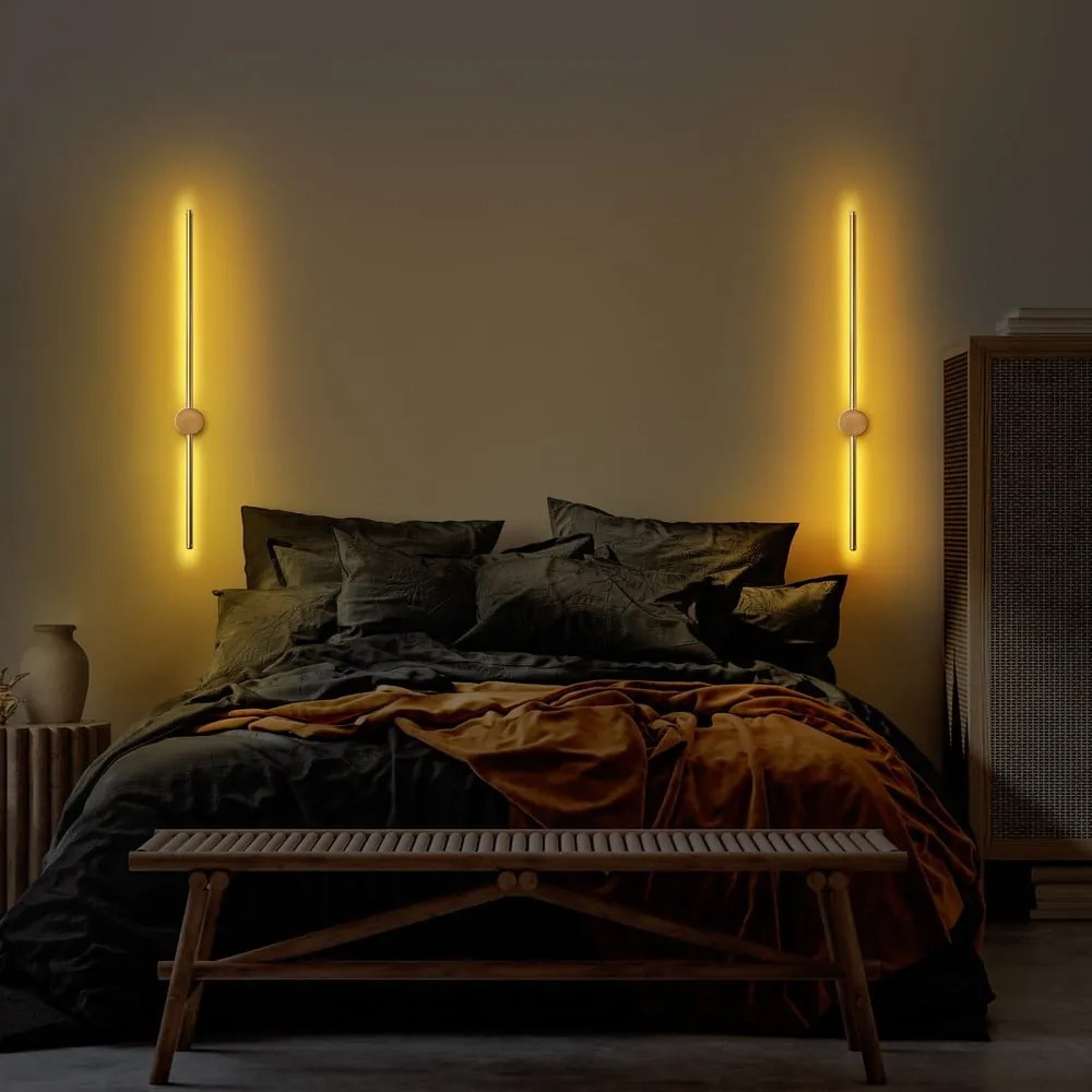 LED nástenné svietidlo v zlatej farbe ø 7 cm Sword – Opviq lights