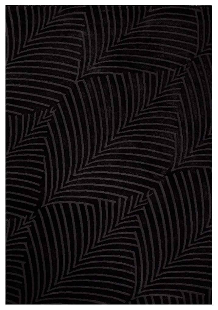 Dekorstudio Jednofarebný koberec FANCY 648 - čierny Rozmer koberca: 160x230cm