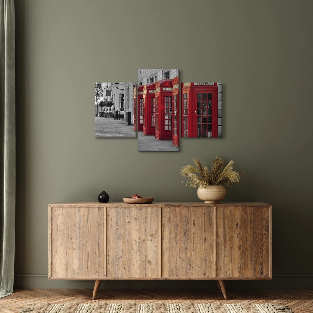 Obraz - Londýnske telefónne búdky (90x60 cm)