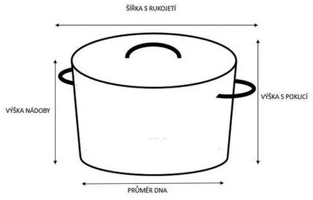 Kitchisimo Nehrdzavejúci hrniec s pokrievkou Chef, 8,6 l, 24 cm