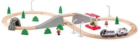 Drevená vlaková súprava – číslo osem, 45 dielov