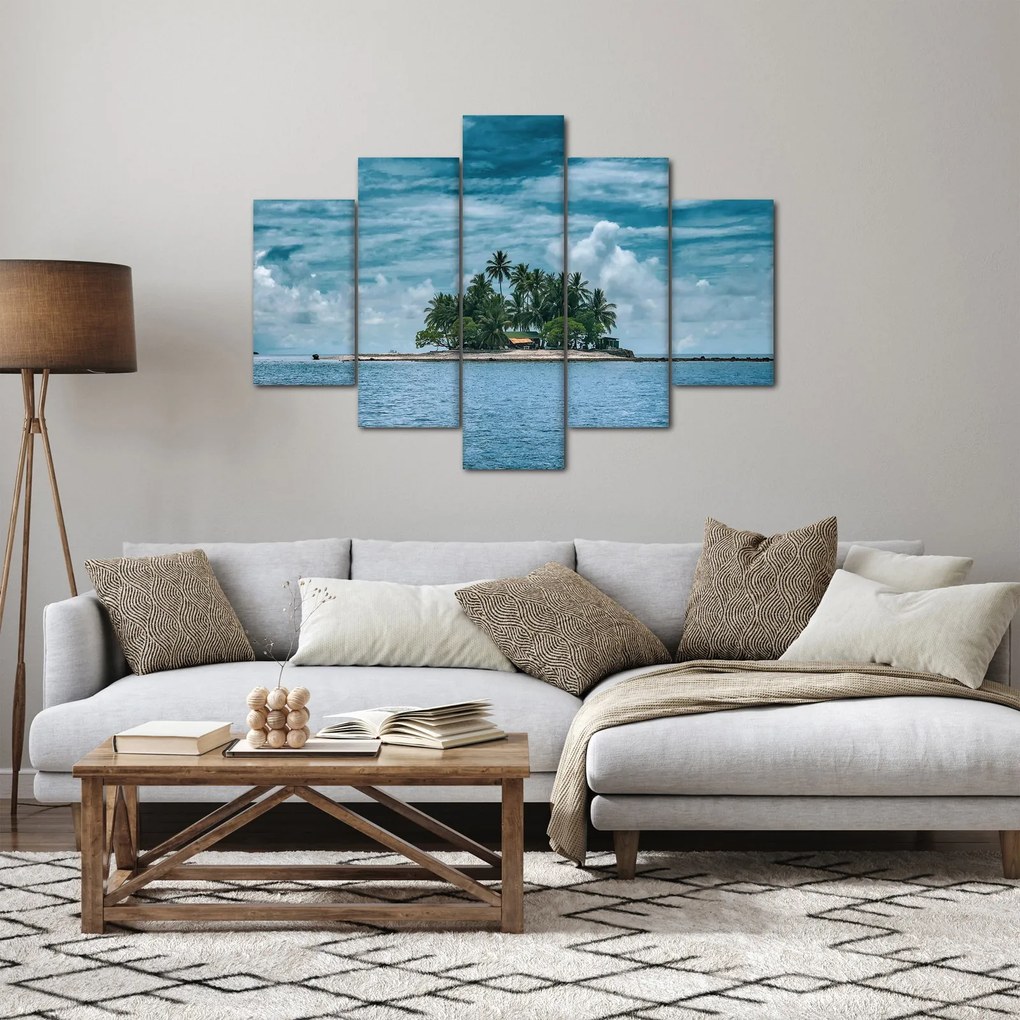 Obraz - ostrov v mori (150x105 cm)