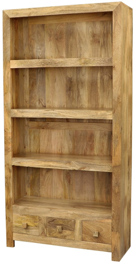 furniture-nabytek.cz - Drevená knižnica 90x180x35 z masívu mango