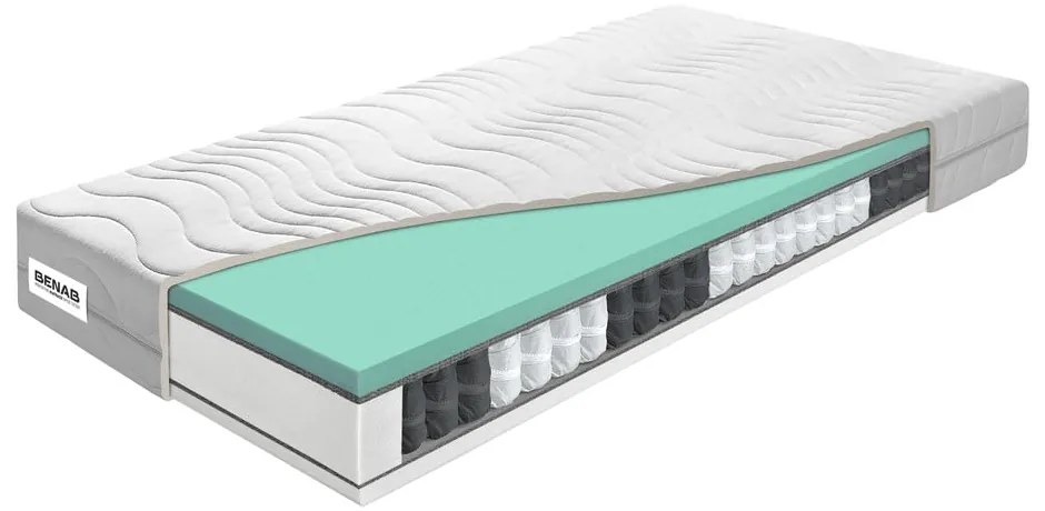 Tvrdý/stredne tvrdý pružinový obojstranný matrac 160x200 cm Standard Pocket – BENAB