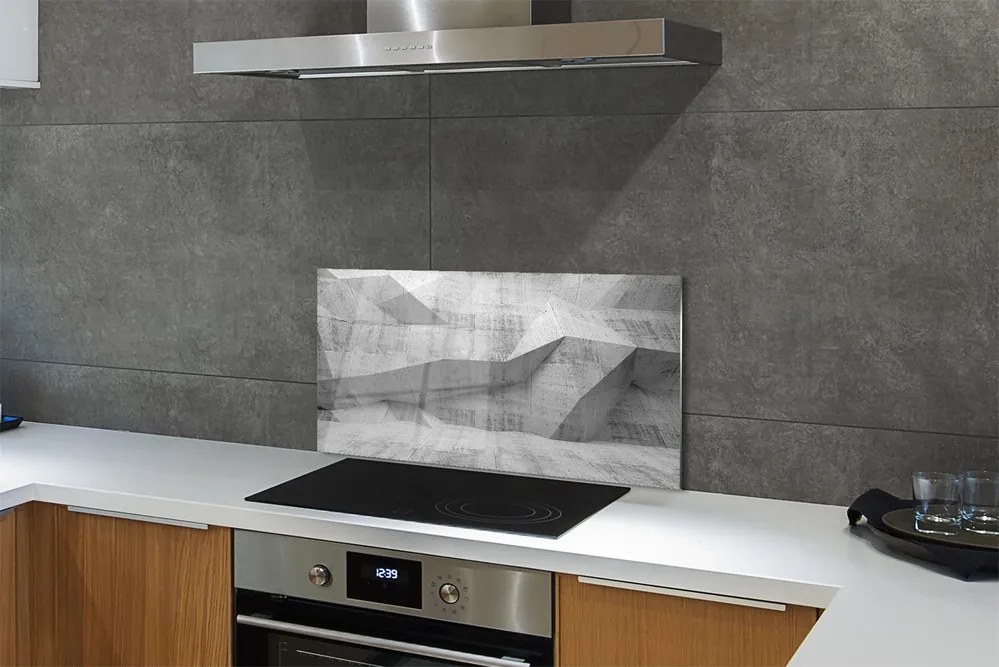 Sklenený obklad do kuchyne Kameň abstrakcie betón 140x70 cm