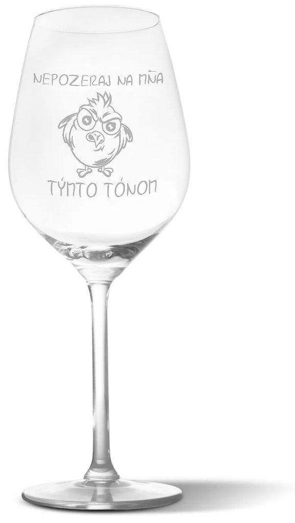 Sablio Pohár na víno Nepozeraj na mňa týmto tónom: 49 cl