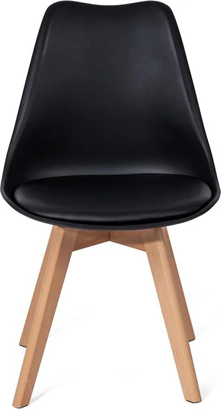 Set - 4 ks Jedálenská stolička AVENBERG SKANDI čierna