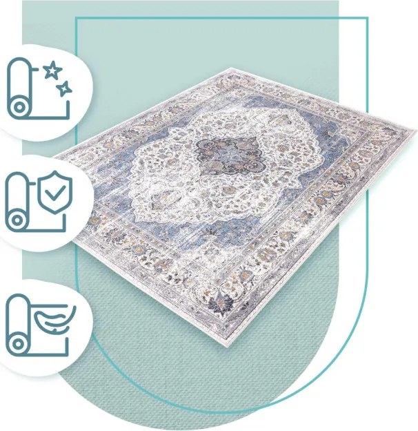 Koberec Agnella Soft Skjern sivý