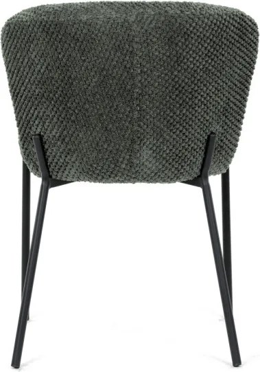 Jedálenská stolička bouclé, zelená CT-W1077 GRN2