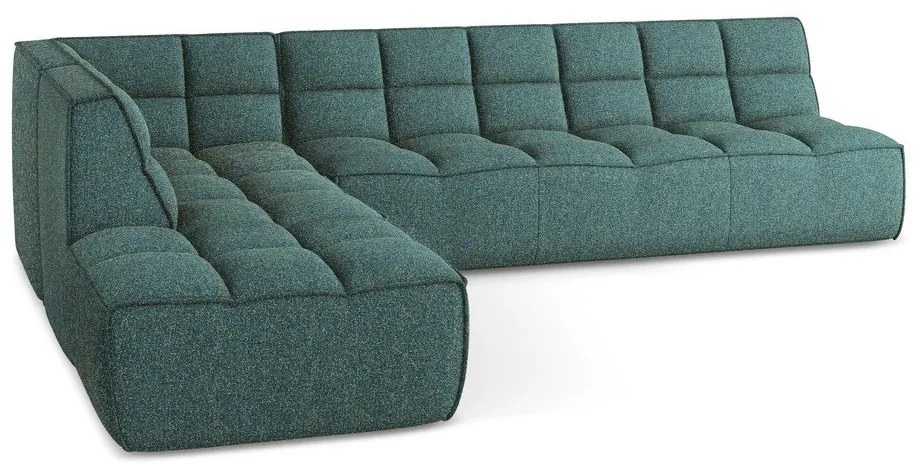 Tyrkysovomodrá modulárna rohová pohovka (variabilná) Kalai – Makamii