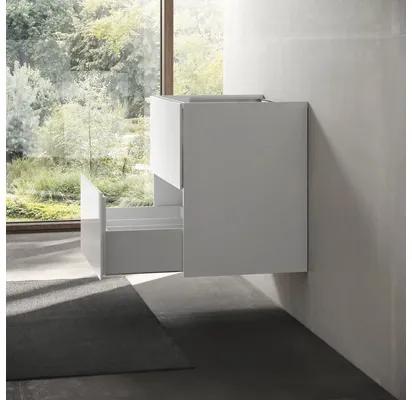 Kúpeľňová skrinka pod umývadlo KEUCO Edition 11 lesklá biela 70 x 70 x 53,5 cm 31342300000