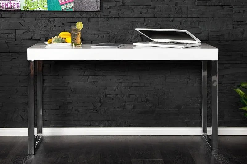 Stôl pod notebook White Desk 120x40cm white
