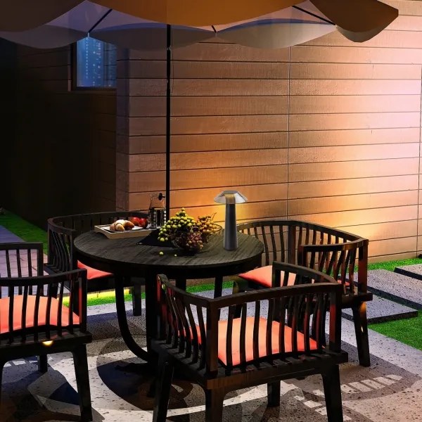 Rabalux 77062 - LED Stmievateľná stolná lampa ASSEN LED/5W/5V IP44 čierna