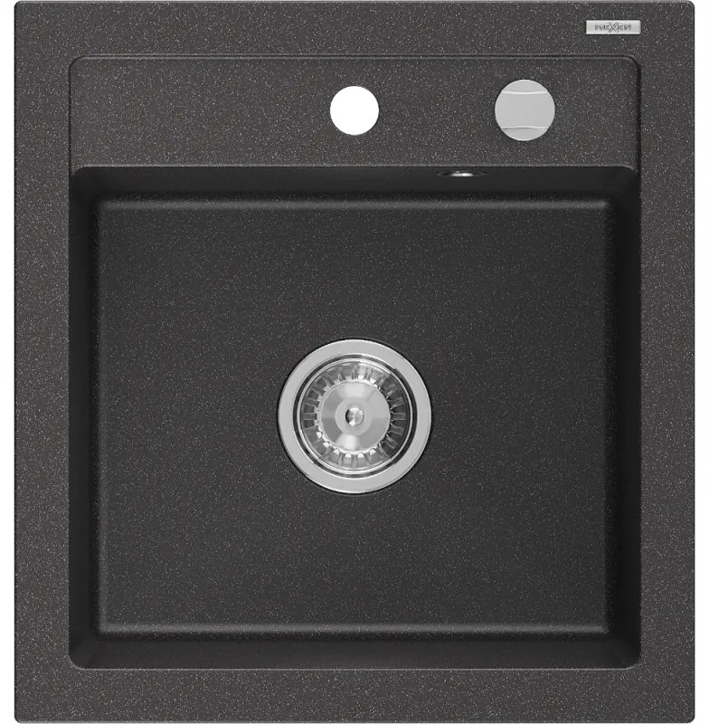 Mexen Vito - drez granitový 52,0x49,0cm, 1-komorový, čierna-škvrny, 6503521000-76