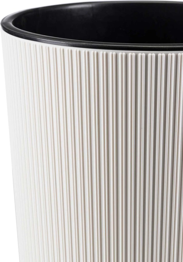 PLASTOVÝ KVETINÁČ URBANIKA ECO SADA 2KS 57X30 CM+46,6X25,5 CM BIELA