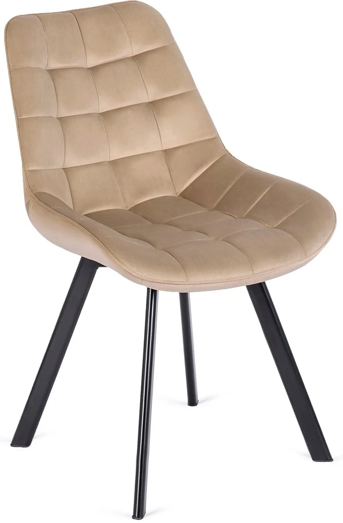 PROXIMA.store - Čalúnená jedálenska stolička RICK FARBA: červená, MATERIÁL: zamat