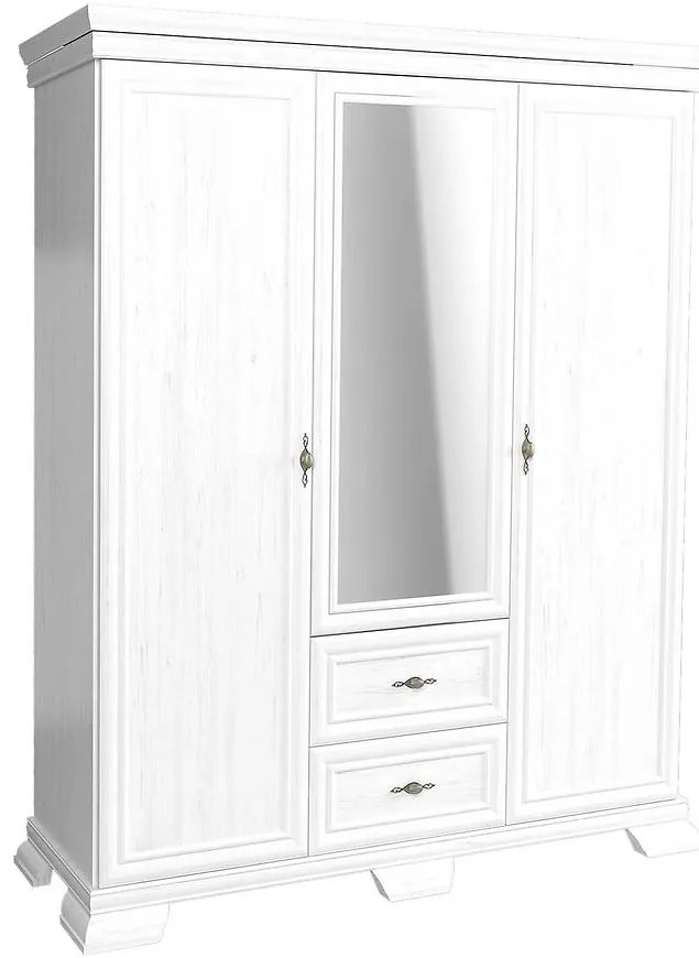Skriňa Kora KS2 158 cm biela