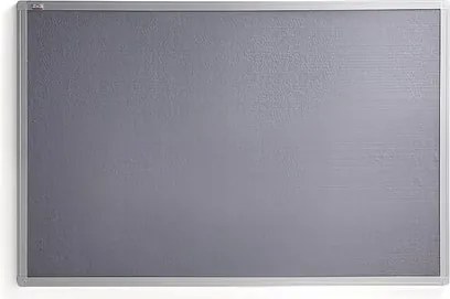 Nástenka VIRGINIA, 900x600 mm, šedá, hliníkový rám