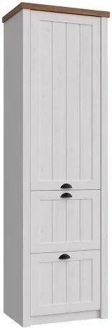 Vysoká skříň PROVENCE S1D2S, sosna andersen / lefkas ciemny.