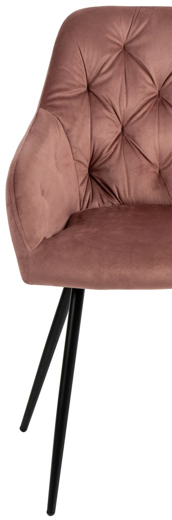 Noela Zamatová jedálenská stolička SIENA ružová