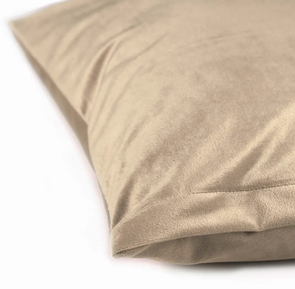 Biante Zamatová obliečka na vankúš Velvet Prémium SVP-006 Pieskovo béžová 30 x 50 cm