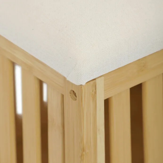 Taburet s úložným priestorom B066 NAT, bambus