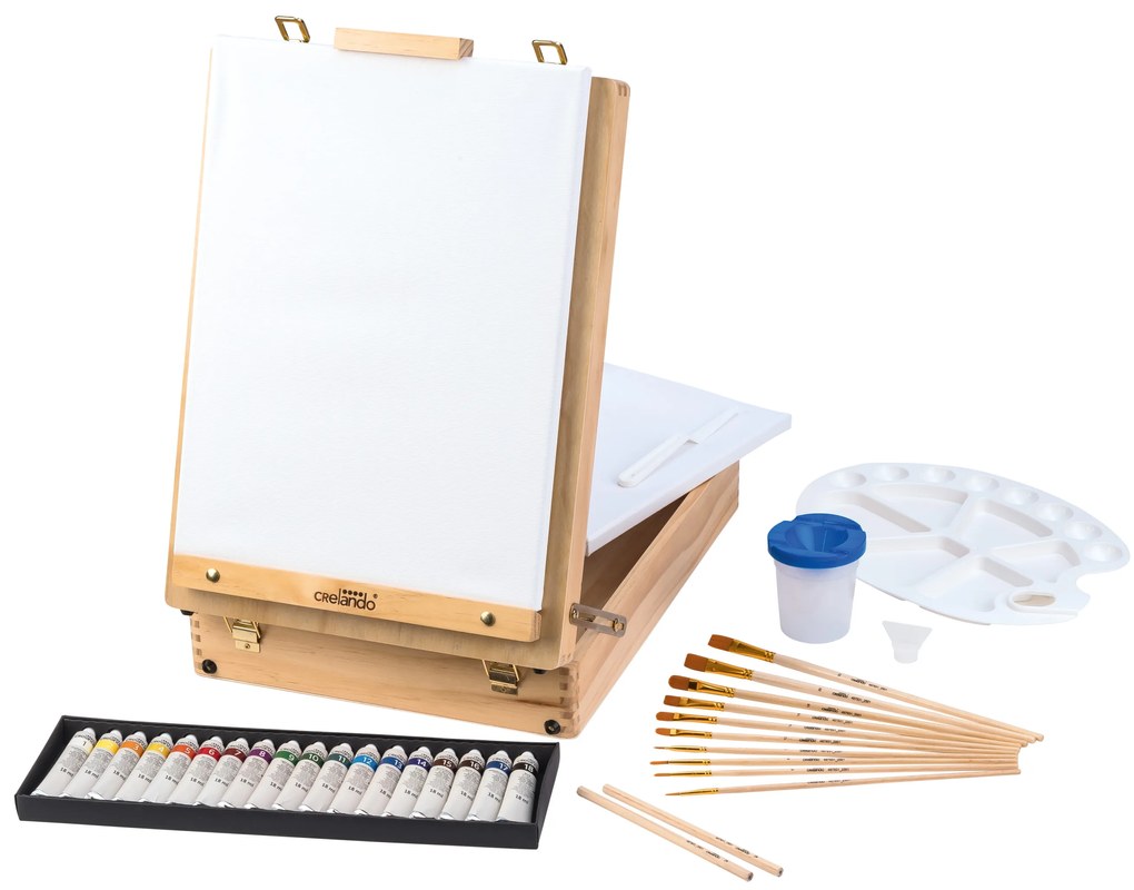 crelando®  Stolový maliarsky stojan v kufríku  (100395013)
