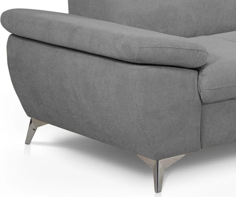 Trojsedák Gisele, stredne šedá látka