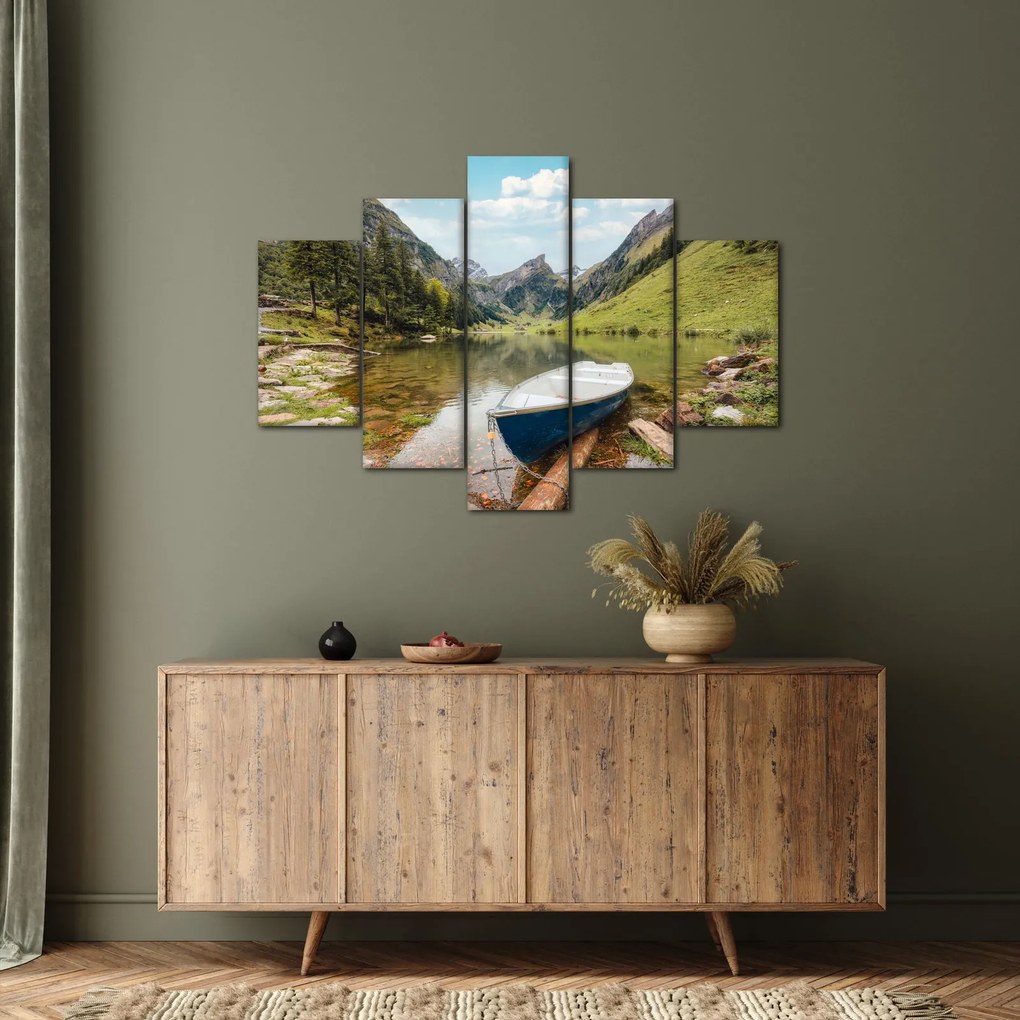 Obraz - Seealpsee, jazero Švajčiarska (150x105 cm)