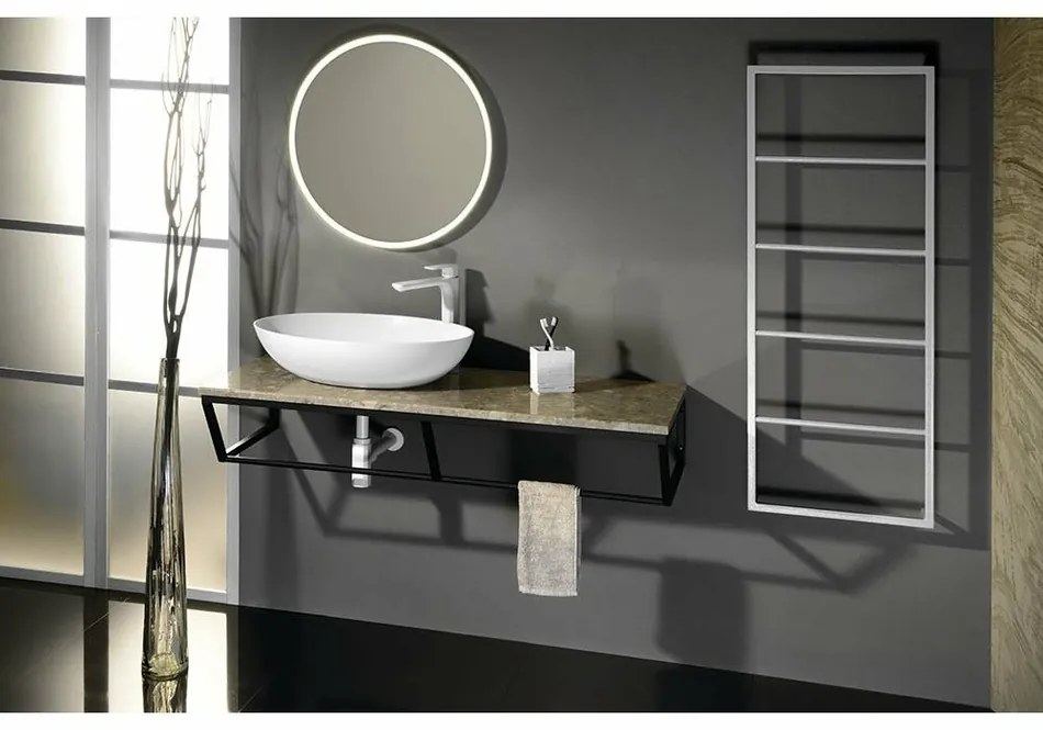 SAPHO Ska512 Ska nástenný sušiak uterákov 60 x 115 x 10 cm, biela mat