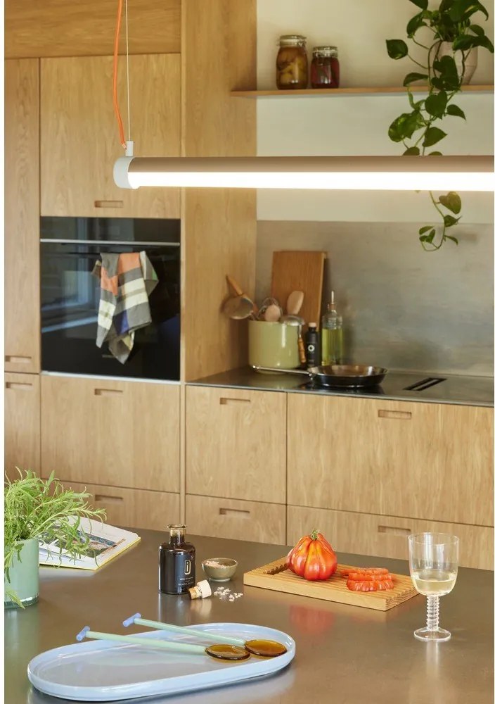 Sivé LED závesné svietidlo so stmievačom Interplay – Hübsch