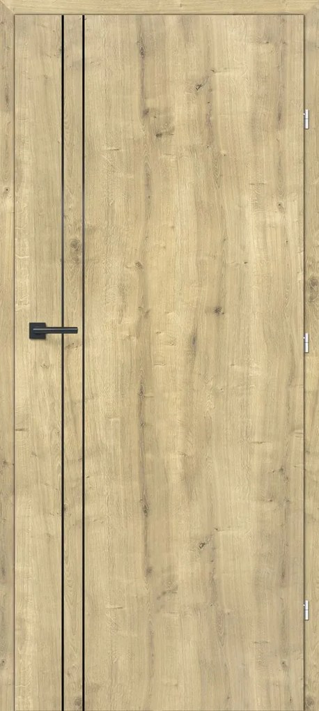 Classen CPL Interiérové dvere 80 P, 846 × 1985 mm, CPL laminát, pravé, dub Hamilton, plné