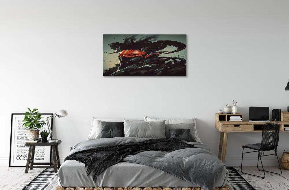 Obraz canvas Tmavé hrozná forma 140x70 cm