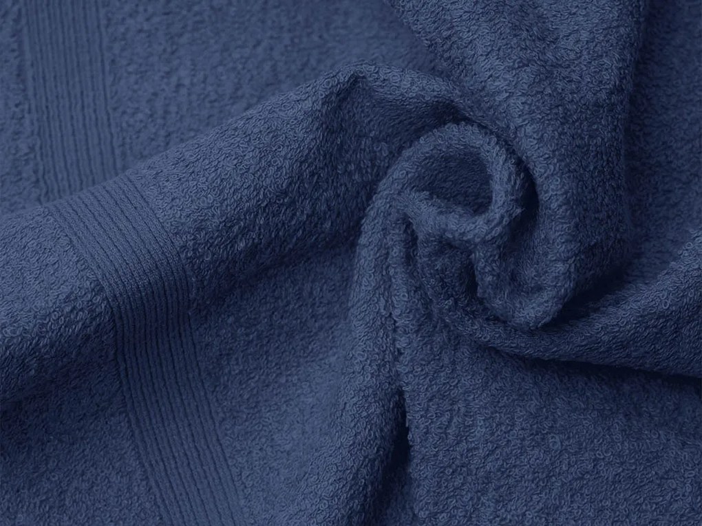 Uterák ELEGANZA 50x100 cm tmavomodrý, 100% bavlna