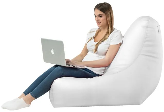 Kreslo Bali ekokoža biele