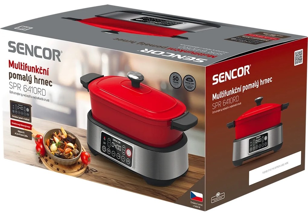 Sencor SPR 6410RD-CZE2 pomalý hrniec