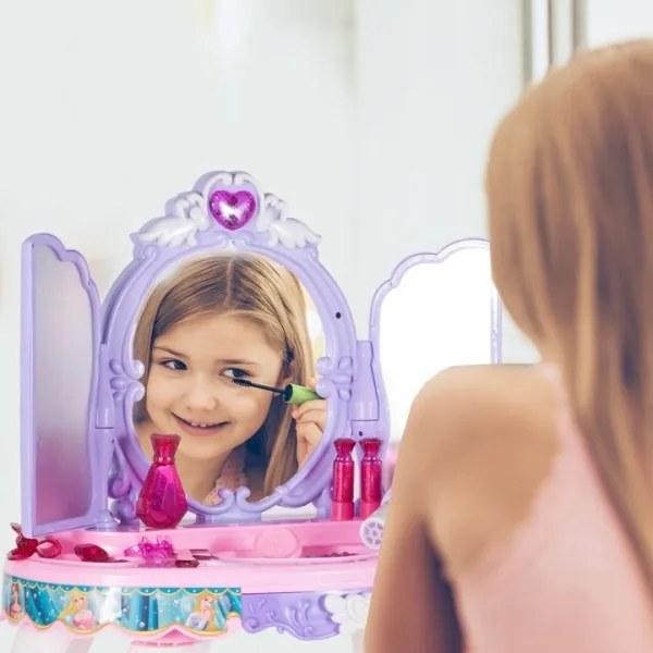 Toaletný stolík MALÁ PRINCEZNA s kúzelnou paličkou a MP3