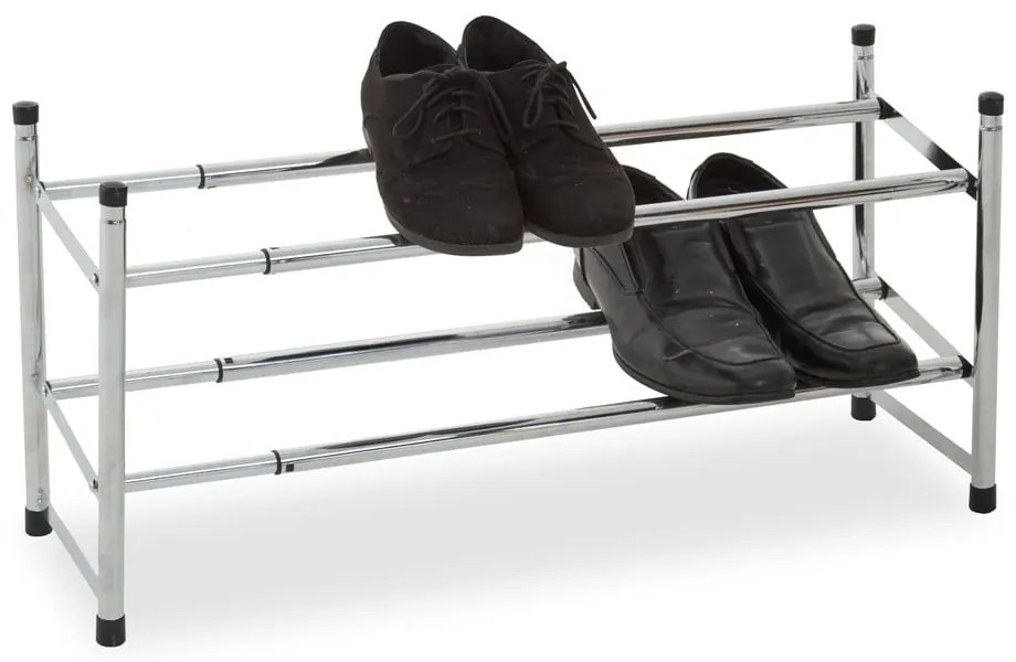 Kovový teleskopický stojan na topánky v striebornej farbe – Premier Housewares