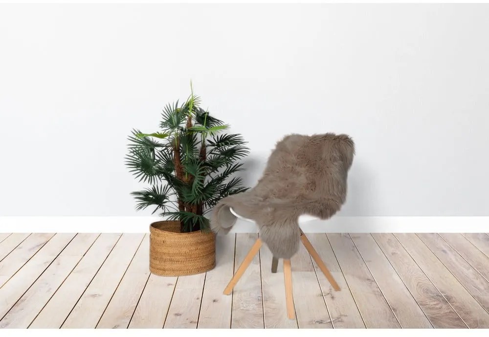 Tmavohnedá umelá kožušina Tiseco Home Studio Sheepskin, 60 × 90 cm