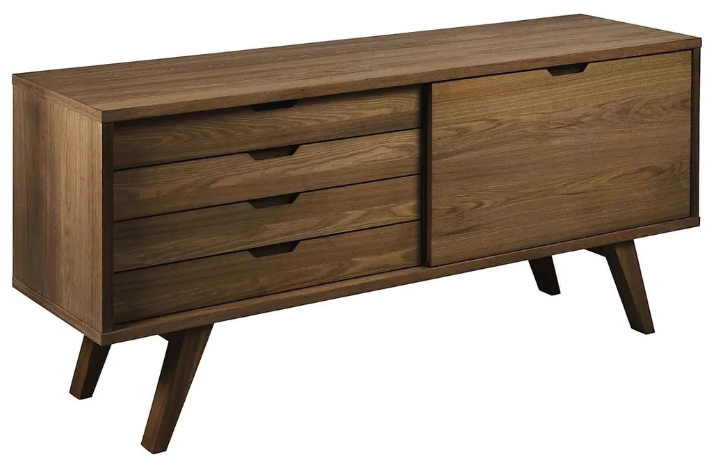 Komoda A-Line 160 cm dub kouřový
