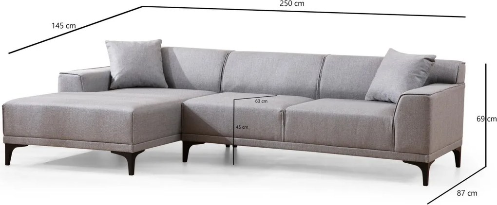 Rohová sedacia súprava Petra 250 cm - výber z 5 prevedení